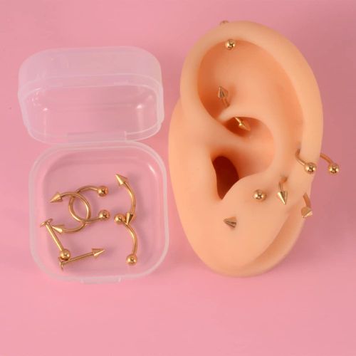 Pièces Boucles d'oreilles en acier inoxydable - SHEIN - Modalova