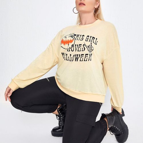 Sweat-shirt halloween slogan - SHEIN - Modalova