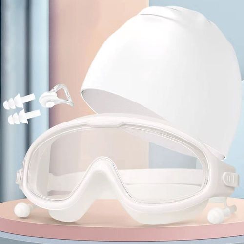 Set de lunettes de natation anti-buée et bonnet de bain - SHEIN - Modalova