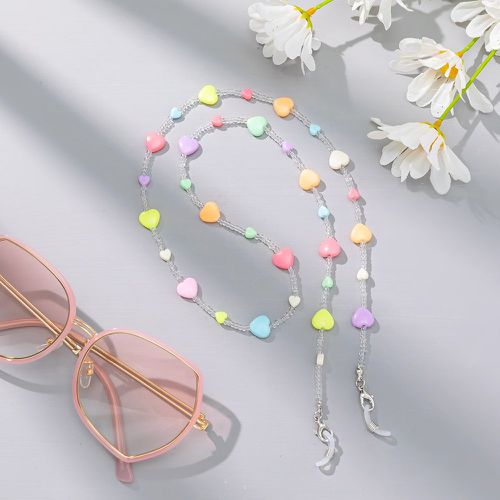 Chaîne de lunettes à détail cœur perlée - SHEIN - Modalova