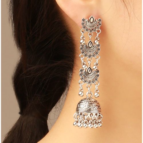 Boucles d'oreilles vintage Jhumka - SHEIN - Modalova