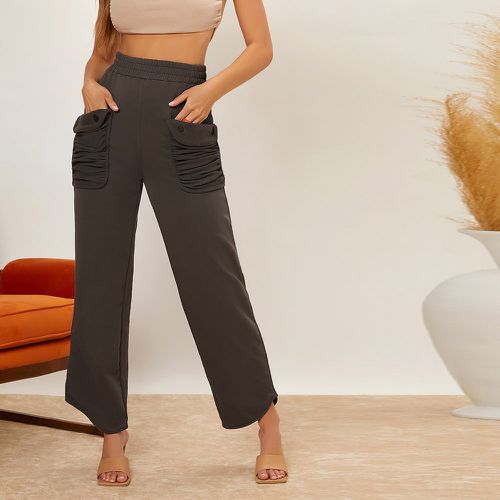Pantalon de survêtement à taille élastique avec poches - SHEIN - Modalova