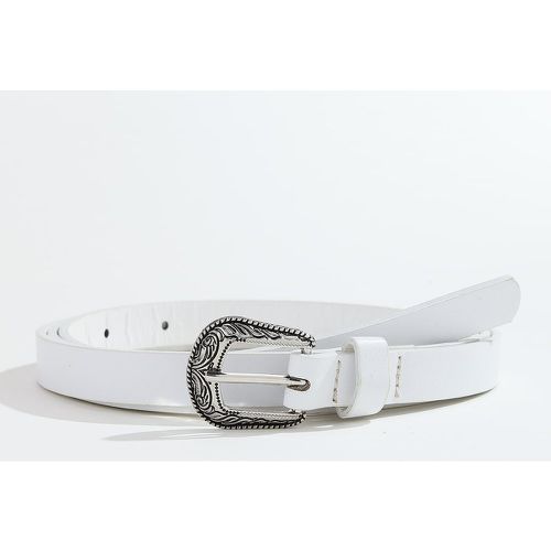 Ceinture à boucle en cuir PU avec perforation - SHEIN - Modalova