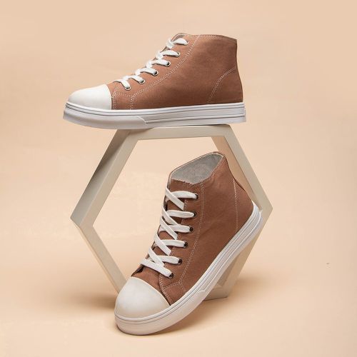 Chaussures en canevas minimaliste à lacets - SHEIN - Modalova