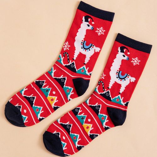 Chaussettes à motif de cerf de Noël - SHEIN - Modalova