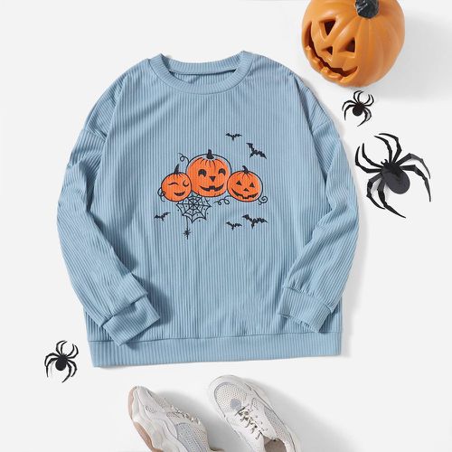 Sweat-shirt halloween côtelé - SHEIN - Modalova