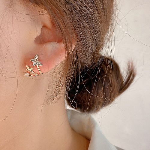 Boucles d'oreilles à détail papillon - SHEIN - Modalova