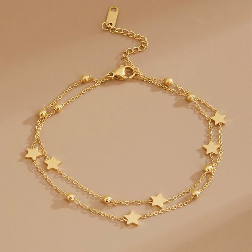 Bracelet de cheville à détail étoile multicouche - SHEIN - Modalova
