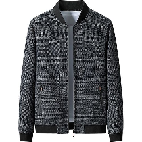 Manteau à carreaux zippé (sans t-shirt) - SHEIN - Modalova