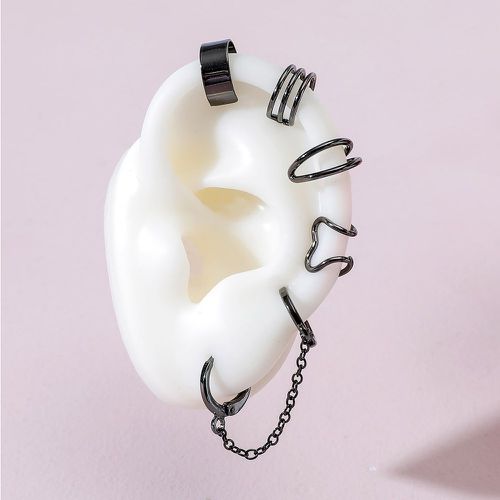 Pièces Boucle d'oreille minimaliste avec chaîne - SHEIN - Modalova
