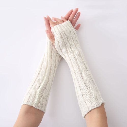 Gants unicolore en tricot - SHEIN - Modalova