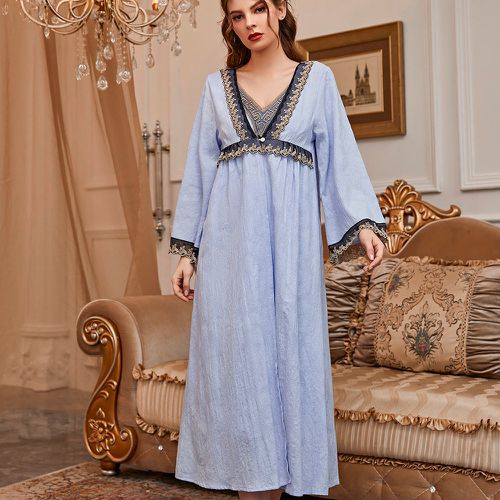 Ensemble de pyjama robe à tulle brodé & Peignoir - SHEIN - Modalova