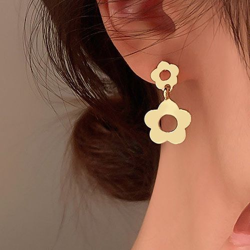 Pendants d'oreilles design fleur - SHEIN - Modalova