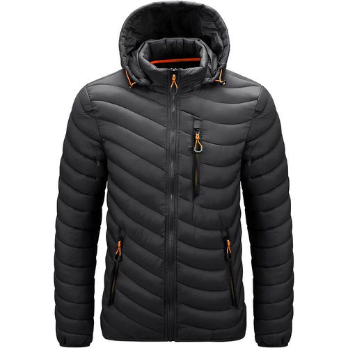 Manteau d'hiver zippé à capuche - SHEIN - Modalova