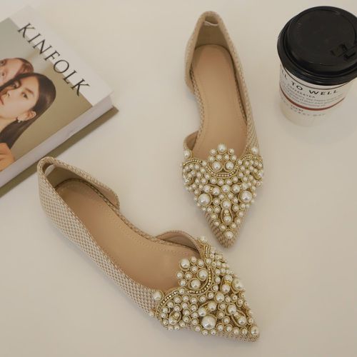 Chaussures plates à fausse perle - SHEIN - Modalova