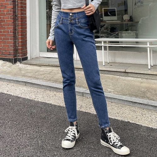 Jean skinny taille haute thermique - SHEIN - Modalova