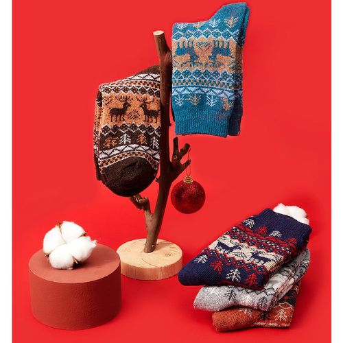 Paires Chaussettes à motif renne de Noël - SHEIN - Modalova