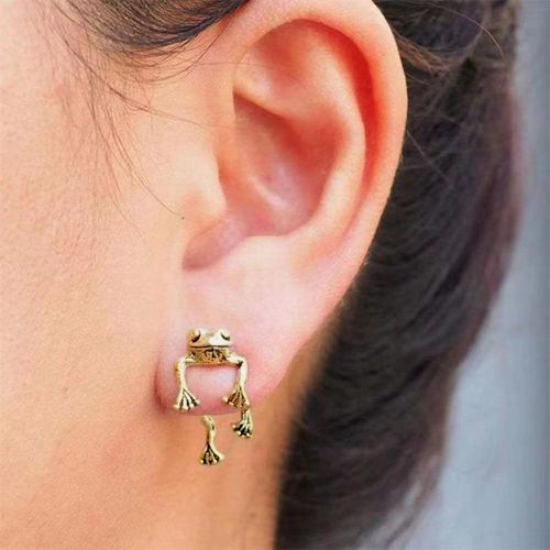 Boucles d'oreilles à détail de grenouille - SHEIN - Modalova