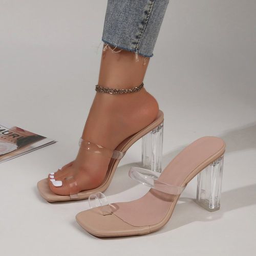 Sandales avec entre-doigt transparent à talons épais - SHEIN - Modalova
