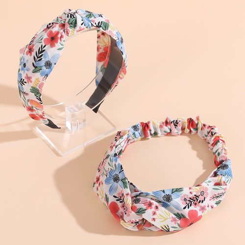 Pièces Set d'accessoires pour cheveux avec imprimé fleur - SHEIN - Modalova