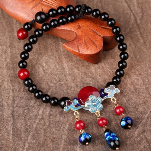 Bracelet de cheville fleur à perles - SHEIN - Modalova