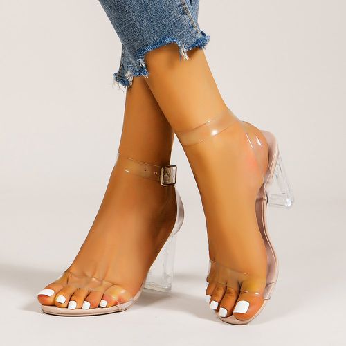 Sandales transparent à talons épais à bride de cheville - SHEIN - Modalova