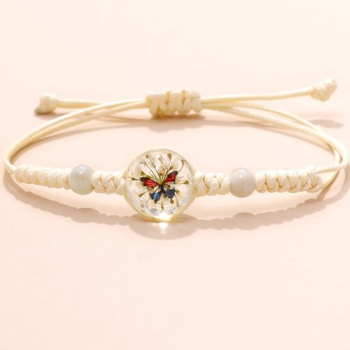 Bracelet à détail papillon à perles - SHEIN - Modalova