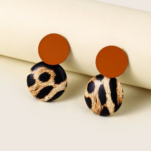 Boucles d'oreilles à motif léopard - SHEIN - Modalova