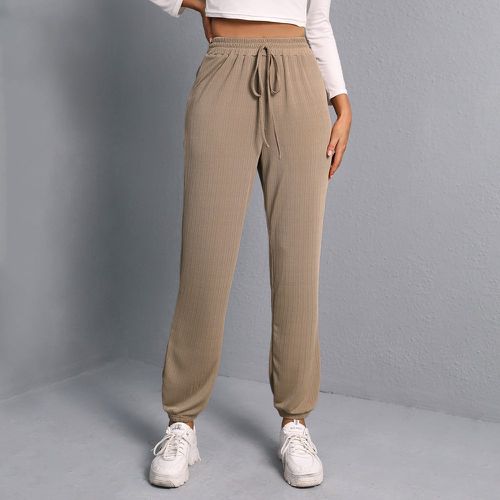 Pantalon à nœud taille élastique - SHEIN - Modalova