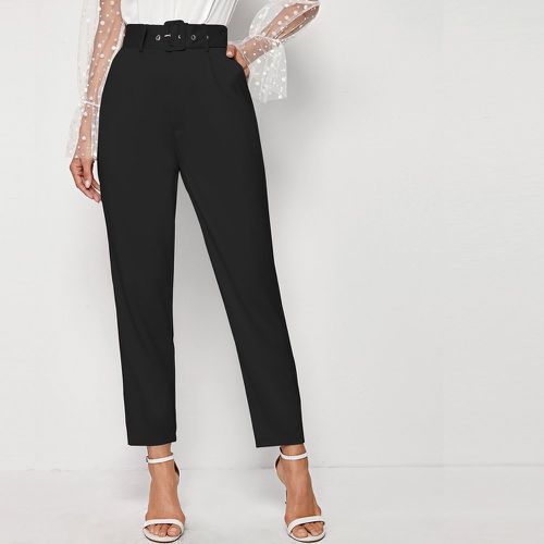 Pantalon tailleur réglable ceinturé - SHEIN - Modalova