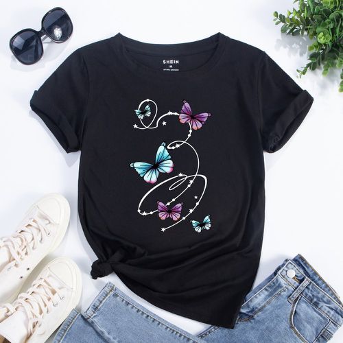 T-shirt papillon & à imprimé étoile - SHEIN - Modalova