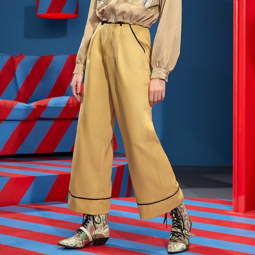 Pantalon à carreaux zippé - SHEIN - Modalova