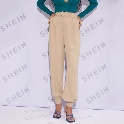 Pantalon de jogging taille haute à poche - SHEIN - Modalova