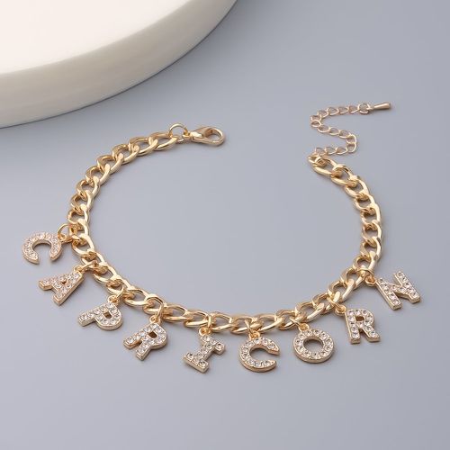 Bracelet Capricorne à lettres - SHEIN - Modalova