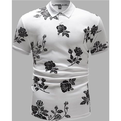 Homme Polo à imprimé floral - SHEIN - Modalova