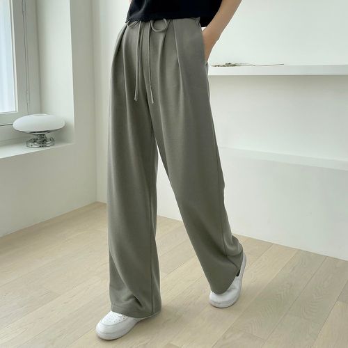 Pantalon ample à nœud à plis - SHEIN - Modalova