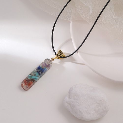 Collier avec pendentif pierre design - SHEIN - Modalova