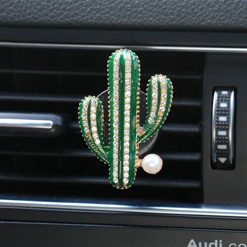 Clip avec strass design cactus sortie d'air de voiture - SHEIN - Modalova