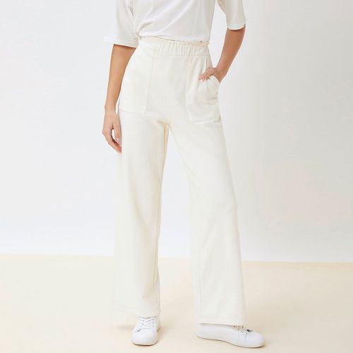 Pantalon en polyester recyclé à taille élastique - SHEIN - Modalova