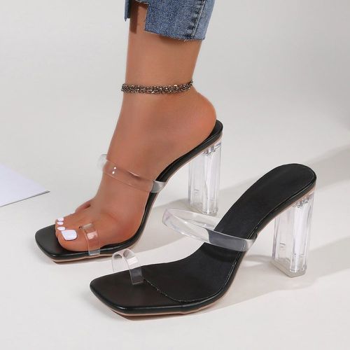 Sandales avec entre-doigt transparent à talons épais - SHEIN - Modalova