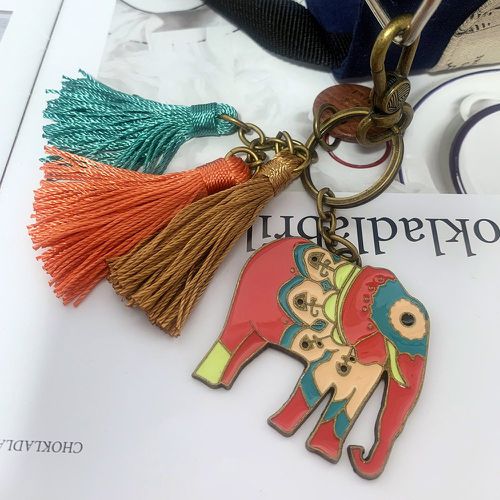 Breloque de sac à franges design éléphant - SHEIN - Modalova