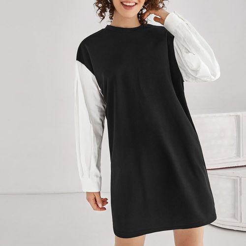 Robe t-shirt bicolore - SHEIN - Modalova