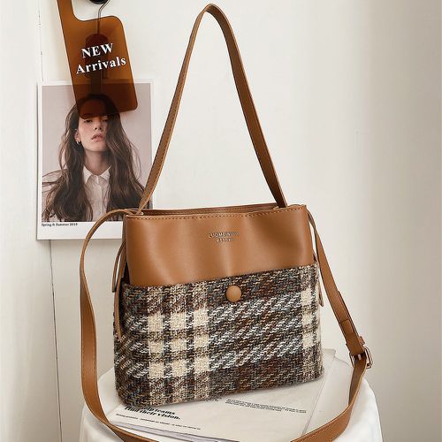 Sac seau en tartan - SHEIN - Modalova