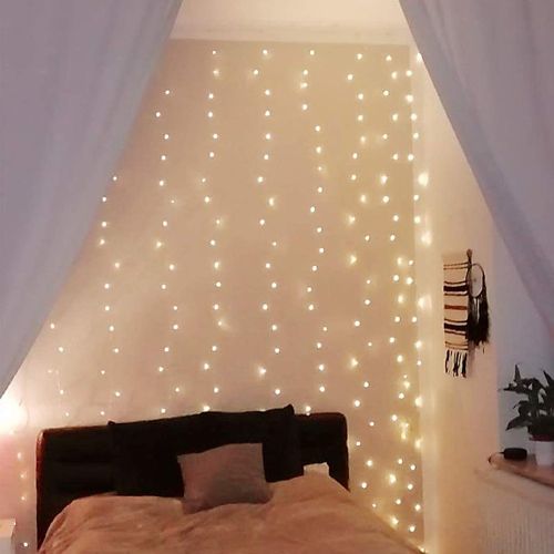 Pièce Guirlande lumineuse de rideau à 200 LED de 2 m x 2 m, éclairage décoratif alimenté par USB pour la maison, la chambre, le mur, le jardin, l - SHEIN - Modalova