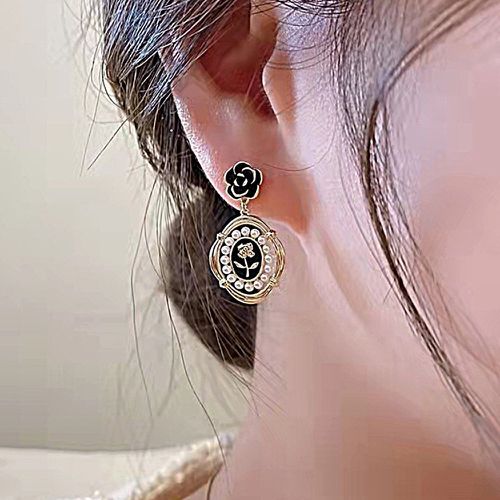 Boucles d'oreilles à fleur avec fausse perle - SHEIN - Modalova