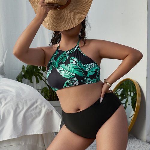 Bikini à imprimé feuille - SHEIN - Modalova