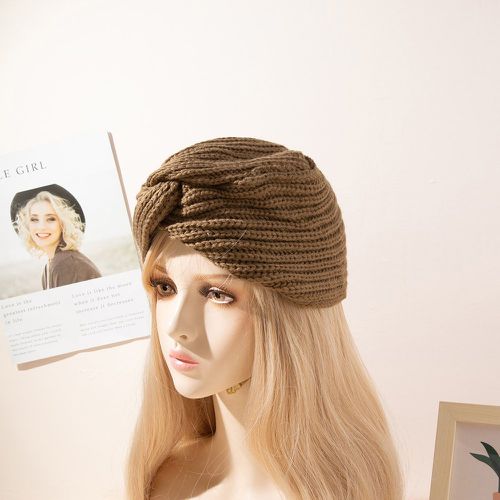 Bonnet en tricot unicolore - SHEIN - Modalova