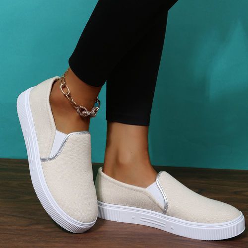Chaussures en canevas minimaliste glissant - SHEIN - Modalova