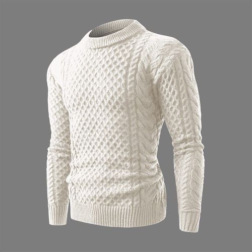 Homme Pull en tricot torsadé - SHEIN - Modalova