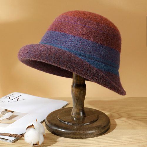 Chapeau à rayures en laine - SHEIN - Modalova